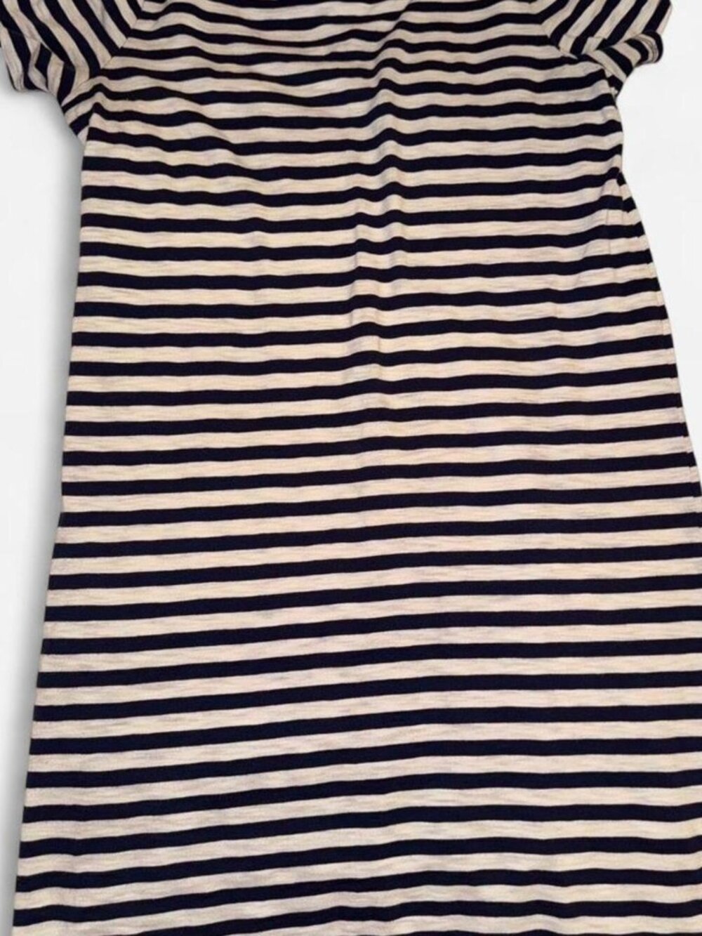 Old Navy. Navy and white striped tshirt dress